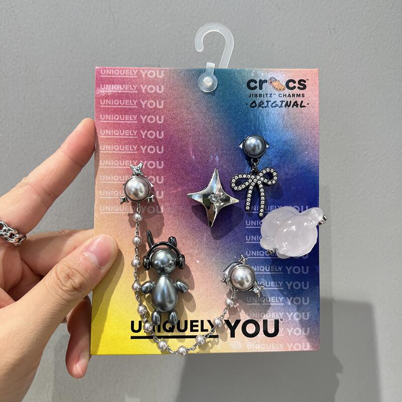 White Deer Design Compatible with Crocs Shoes, Black Whale Crocs Shoe Charms, Compatible with Zhibixing, Silver Cool White Deer Design Compatible with Crocs Shoes, Black Whale Crocs Shoe Charms, Compatible with Zhibixing, Silver Cool