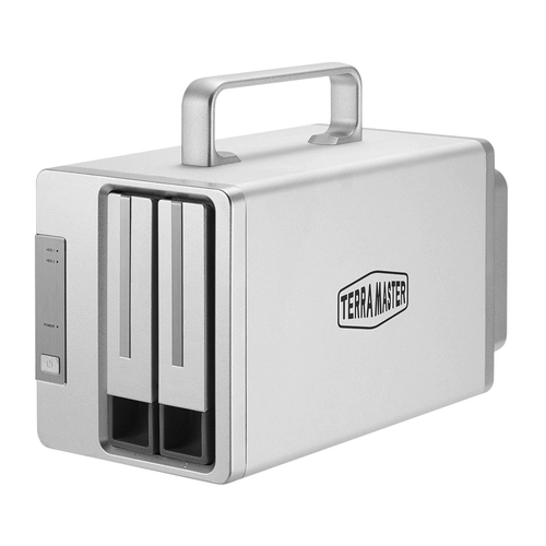 Terramaster D2-340 дисковый шкаф Thunderbolt3 Двойной молниенос 3-х пластинга, ящик для хранения жесткой дисковой коробки поддерживает редактирование фильмов и телевидения RAID1