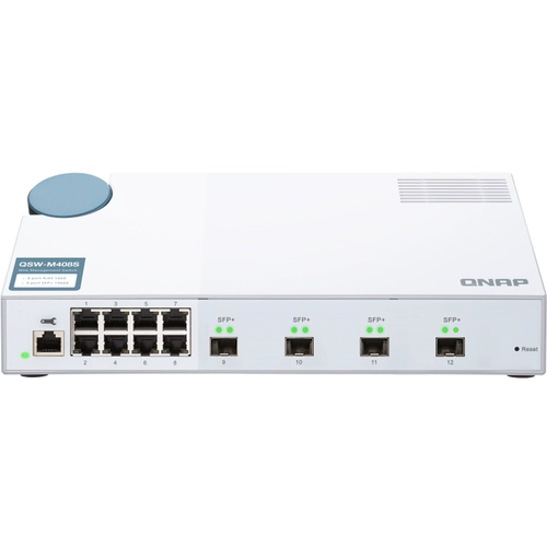 Новое место QNAP Weixiang QSW-M408S Management 10GBE 10GBE Magazine Magazine SME сетевая среда развертывание LACP Link Полимеризаторы