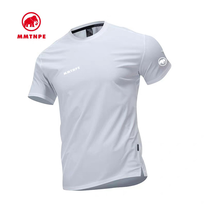 2026 New Model Mammoth Arctic Elephant Quick-Dry Short-Sleeve T-Shirt for Men, Round Neck, Breathable, Suitable for Young and Middle-Aged, Hiking Sports Fashion