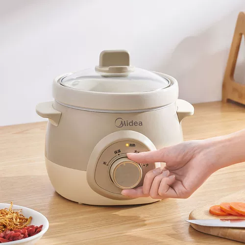 Midea тушеное горшок Электрикашка Домашний суп горшок с тушеной горшок кара кара кара кара горшка для детского питания Дополнительное питание небольшая керамическая ручная каша варенная каша