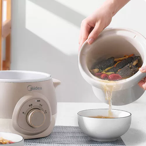 Midea тушеное горшок Электрикашка Домашний суп горшок с тушеной горшок кара кара кара кара горшка для детского питания Дополнительное питание небольшая керамическая ручная каша варенная каша