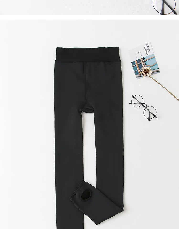 Quần legging Nhật Bản 2018 tất vớ 260 gram mùa thu đông cộng với nhung dày siêu mềm nước nhung ấm một mảnh quần tất da