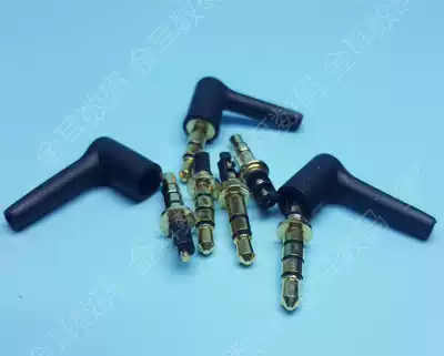 Headset DIY 3 5mm 3 pole 4 section elbow welded L-type repair and replacement plug soft rubber shell