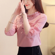 2022 New womens shirts spring suitable for 20 25-29-28-30-35-38-39 25-29-28-30-35-38-39 to 40-year-old Chauchun