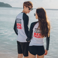 Hàn Quốc mới phù hợp với lặn nam và nữ chia tay quần áo lướt sóng dài tay quần áo chống nắng đồ bơi nhanh khô vài quần áo sứa - Vài đồ bơi 	đồ đi biển đôi	