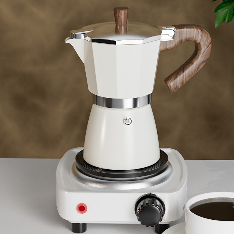 Jieanxi Moka Pot Household Small Fully Automatic Hand-Brewed Coffee Pot Set Italian Coffee Outdoor Electric Ceramic Stove Jieanxi Moka Pot Household Small Fully Automatic Hand-Brewed Coffee Pot Set Italian Coffee Outdoor Electric Ceramic Stove