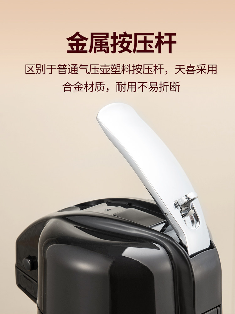 Air Pressure Thermos Bottle for Home Use, Tea Warmer, Insulated Kettle, Large Capacity, Press-Type Hot Water Bottle, Glass Boiling Water Bottle, Thermos