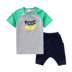 T-shirt Annai trẻ em ngắn tay áo đan Set Summer lớn trẻ em và Mid-Pants 2 mảnh bộ JB921052. 