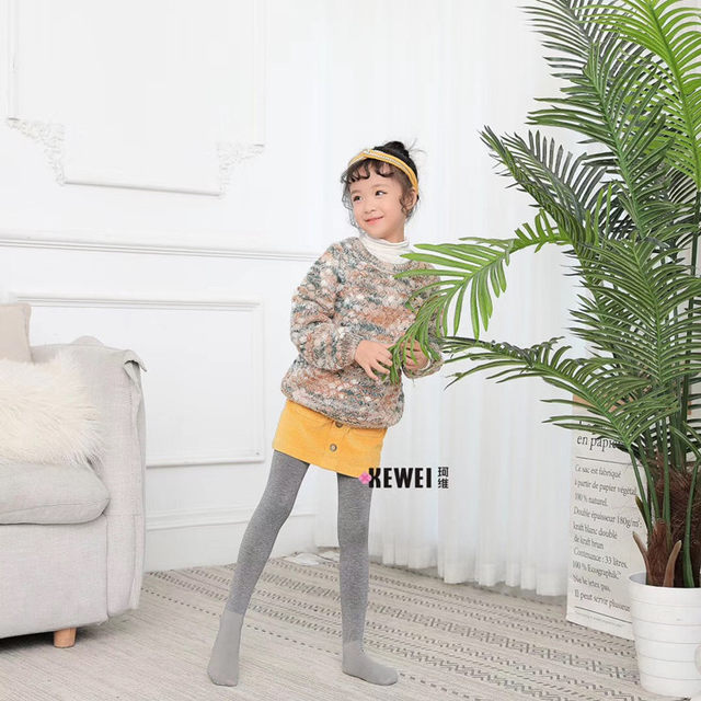 KEWEI Kewei 6016 children's dance socks autumn and winter cotton thickened pantyhose girls practice leggings original 3076