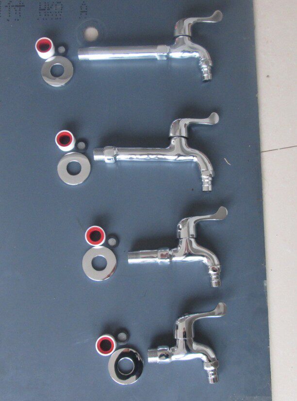 Copper into wall cold washing machine faucet lengthened mop pool 9 - 20CM special kitchen sink tap 4 points