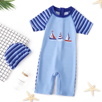 Childrens swimsuit one-piece boy cute cartoon kid swimsuit