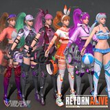 RA Uni Uni Loli JK Купальник Экшн 3D модель MAX Animation PSA