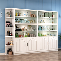 Cosmetic display cabinet glass door with lock beauty salon skin care products display cabinet with light multi-layer display cabinet shelf