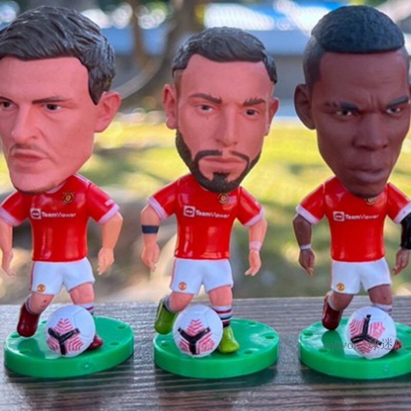 Football Star Home Stadium C Romakuel Pogba Ferdinand De Gea Figurine Doll Hand-Made Ornament