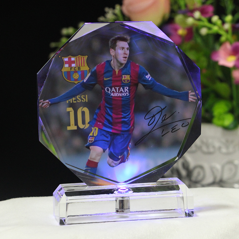 Messi C Ronneymar model football memorabilia fans send boy classmates Diy custom birthday present swing pieces