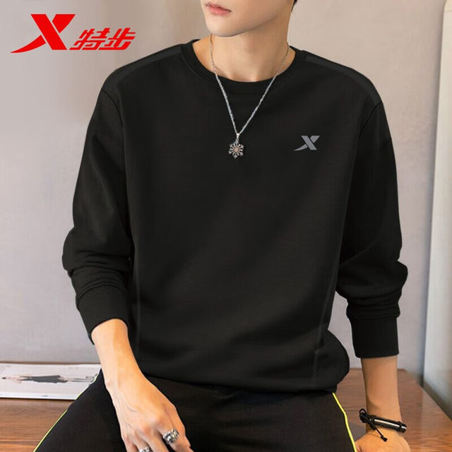 Xtep sweatshirt ຜູ້ຊາຍພາກຮຽນ spring ເຄື່ອງກິລາຜູ້ຊາຍພາກຮຽນ spring tops ເຄື່ອງນຸ່ງຫົ່ມຂອງຜູ້ຊາຍ jackets ພາກຮຽນ spring ແລະດູໃບໄມ້ລົ່ນແຂນຍາວເສື້ອທີເຊີດສໍາລັບຜູ້ຊາຍ