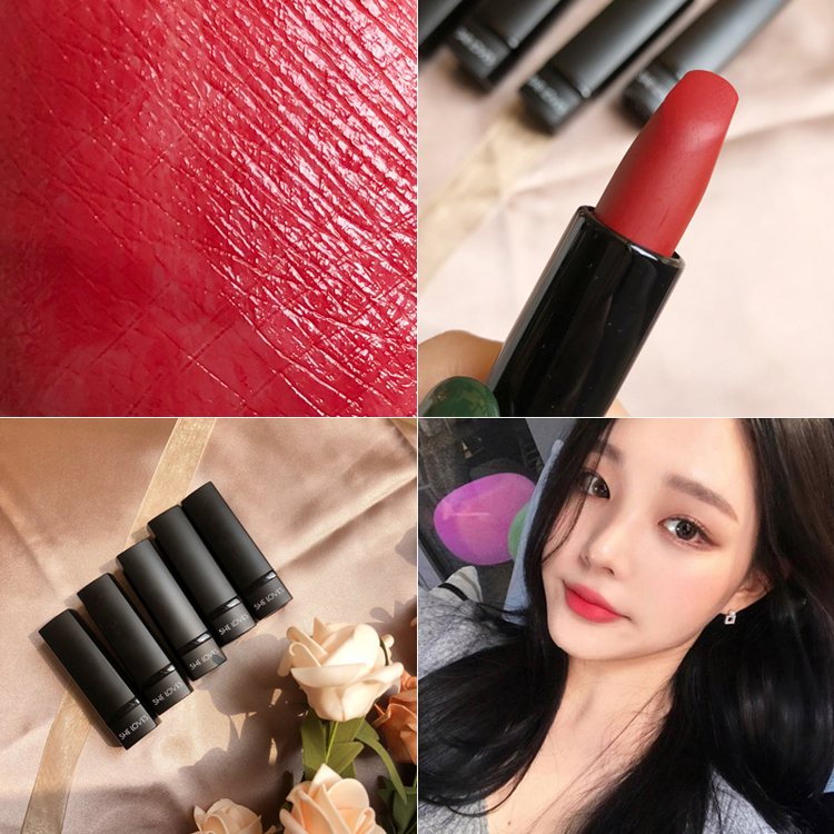 Màu mờ mờ nhung dì son thối màu cà chua dưỡng ẩm máu bò Mỹ giá rẻ thương hiệu son môi Pháp black rouge ver 6