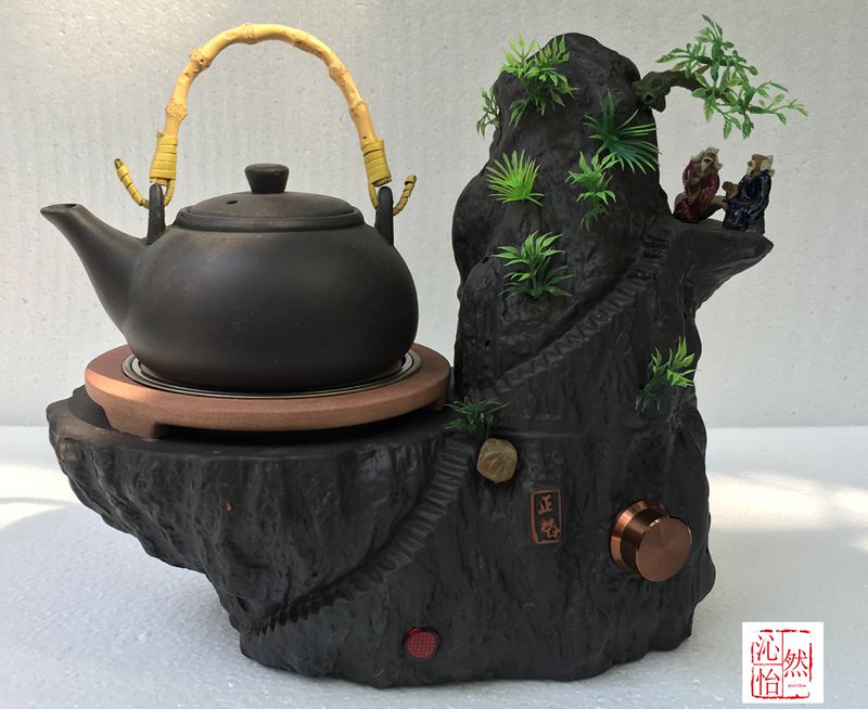 Positive Rice New Electric Pottery Master Stove Black Crystal Stove Tea Oven No Radiant Silent Quick Cooking Pot Kung Fu Bubble Tea Stove Tea Stove