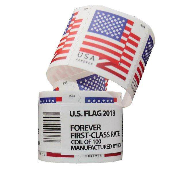 USA Permanent Stamp 2018 Flag Security