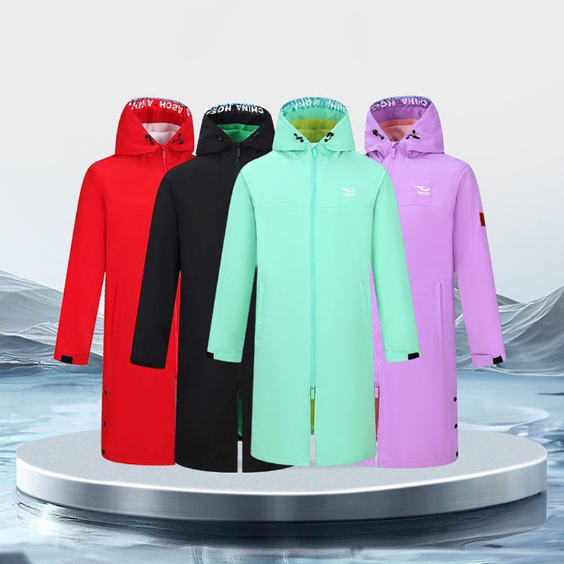 Hosa Swimming-Specific Quick-Drying Bathrobe for Teenagers and Adults, Warm and Windproof Jacket, Training Cape, Bath Towel