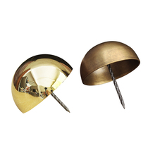 Copper foam nail round head antique Chinese copper accessories decoration big hat nail pure copper fixed welding threaded Gate copper ancient nail