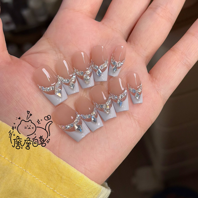 【Zhan Zhan Is Pleased】 Swarovski |   Sea Salt Blue French Style Princess Necklace Moonlight White Armor Full Set