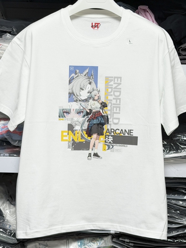 Arknights Endfield Collaboration Short-Sleeved T-Shirt Arcane Game Endfield Anime Merchandise