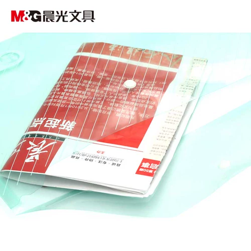 Chenguang канцелярские канцелярские товары прозрачная наклонная кнопка сумки для офиса информационная сумка студенческая тестовая бумага ADM94517