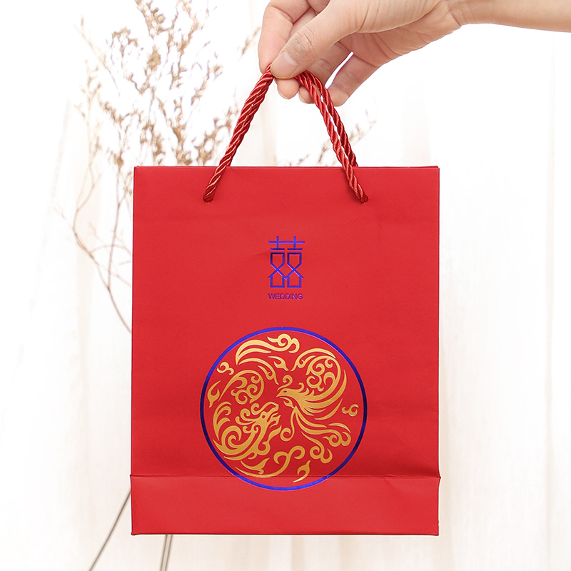 Lei Yun creative gift bag with gift paper bag Chinese large hand-held candy bag Wedding gift bag