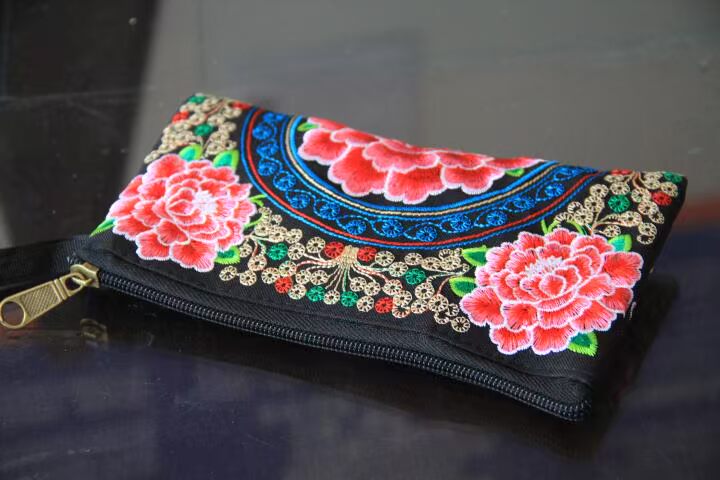 Vintage phong cách dân tộc ví tiền xu ví điện thoại di động túi cổ tay túi ly hợp túi giải trí ví louis vuitton