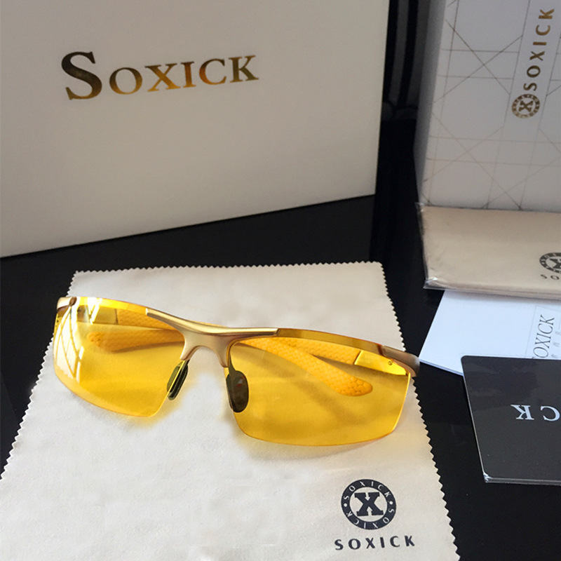 Germany's new night-vision goggles drive dedicated evening driving in yellow night vision Spotlight Glasses for men and women