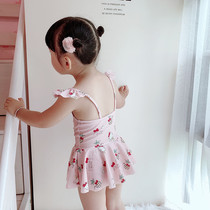Baby swimsuit female 1-2-3-4-5-6-year-old childrens one-piece swimming suit Girls infant cute childrens swimsuit
