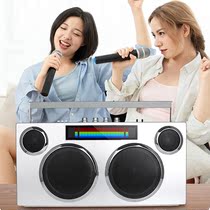 DPRINCE Retro K Song Sound Portable Big Horn Family Karaoke All-in-one Heavy Bass Bluetooth Speaker