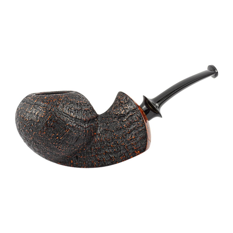 Zhang Guohui's Pipe Studio Chinese Dragon Pufferfish Series Pipe Pufferfish-Shaped Briar Pipe