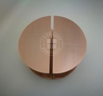 Red paleocopper semi-circular door handle Chinese style door handle Kenderky push-pull shifting door armrest shop glass door handle