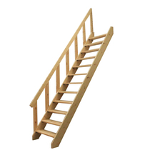 Overall solid wood widening thickened staircase loft penthouse duplex straight ladders high stairs escalators Step ladders Direct sales