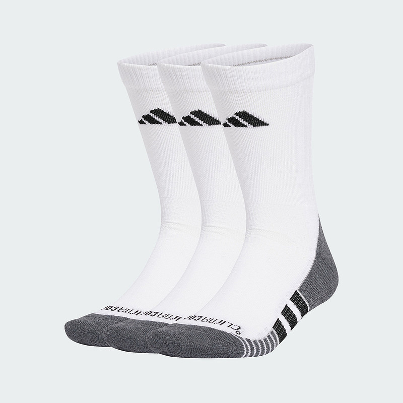 Adidas New Men's and Women's Three-Pair Pack Comfortable, Stylish, Casual, Breathable Mid-Calf Sports Socks Jd9575