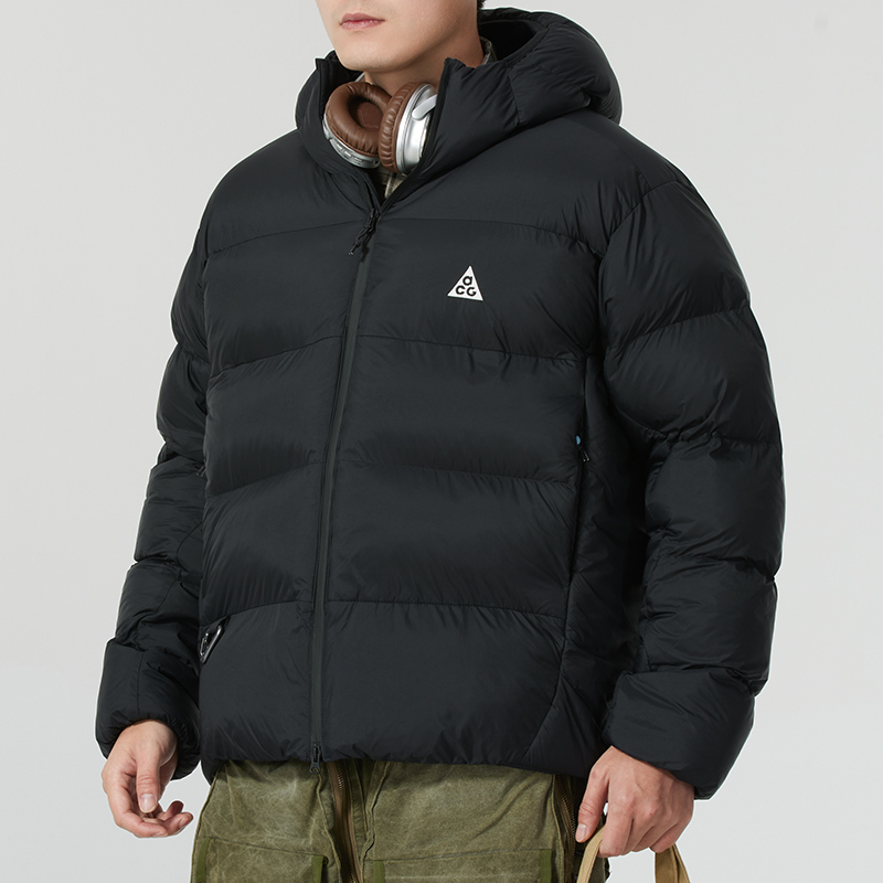 25 Winter New Model Nike Cotton Jacket Men's Outdoor Sports Windproof Warm Cotton Coat Fv8911