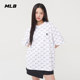 25 New MLB 커플 단축 남성과 여성 NY 레트로 올드 플라워 풀 프린트 라운드 목 캐주얼 스포츠 티셔츠 3ATSM0253