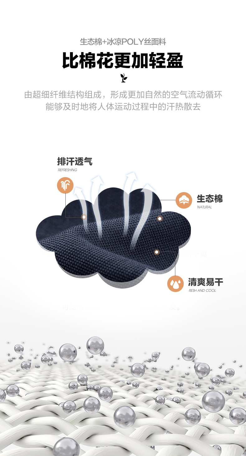柒牌男装 超轻盈系列 生态棉冰丝混纺 商务休闲POLO衫 图2