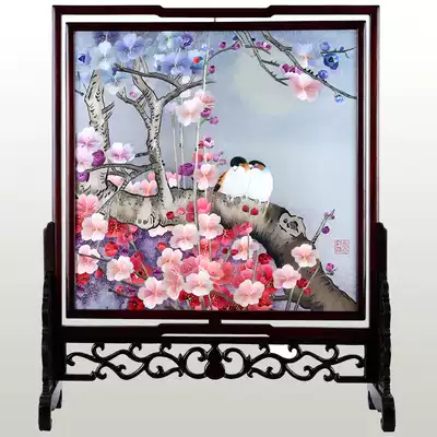 Xiangxiu double-sided embroidery bird series Home office and decoration decoration Wedding housewarming celebration China's time-honored brand