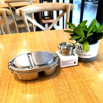 Japan 304 Stainless Steel Lunch Box Day Style Lunch Box Lady Children Lunch Outside with box anti-bacteria preservation box Travel