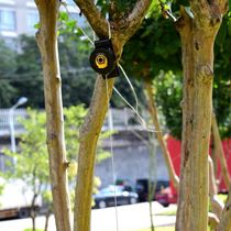 Military fan reinforcement type anti-loss anti-robbery steel wire rope telescopic safety stainless steel hanging elastic gun waist key hanging rope