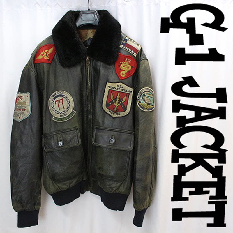 G-1 Genuine Leather Flight Jacket A-2 U S AIR FORCE US Air Force Warship Jacket XL