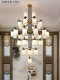 Large Chandelier for Open-Air Villa Living Room, Modern New Chinese Style Duplex Building, Chinese Style Clubhouse, Hotel Restaurant Project Chandelier