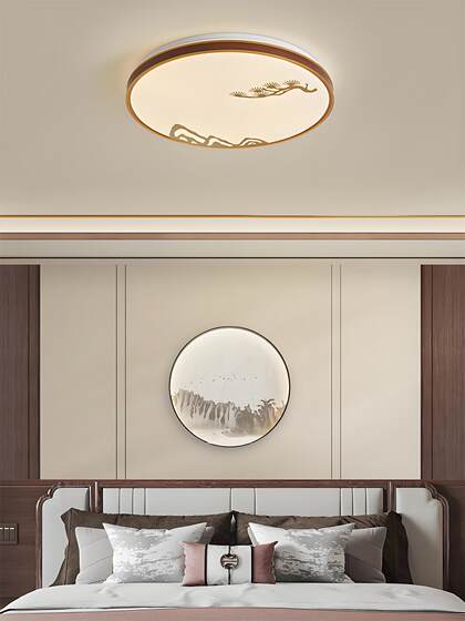 New Chinese-Style Living Room Ceiling Light, Song-Style Aesthetics, Aluminum Material, Modern Chinese-Style Bedroom, Dining Room, Study Led Main Light