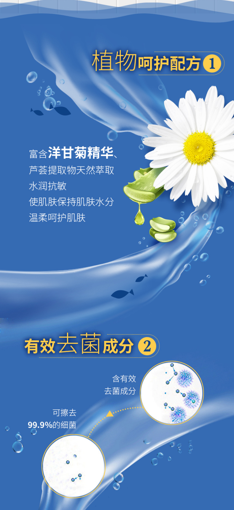 清风 原生木浆湿厕纸 40片*4包 图2
