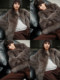 MSBEAST Finland imported full fur fox fur triangle collar fur jacket for women in winter丨Wabisabi North Island