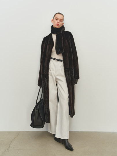 MSBEAST style DIY knotted multi-purpose one-piece double-layer imported rare velvet mink scarf for winter